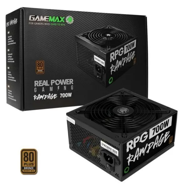 GAMEMAX 700W PSU, Ultra Silent, 80 PLUS Bronze