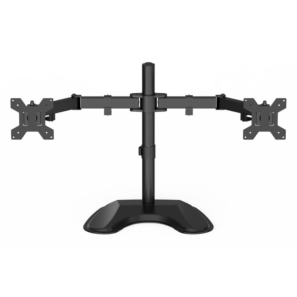 GAMEMAX Dual Monitor Arm Stand, 13-27 Inch, 180° Swivel, Black