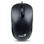Genius DX-110 Wired PS2 Mouse, 1000 DPI, 3 Button, Ambidextrous, Black