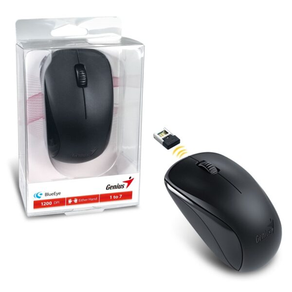 Genius NX-7000 Wireless Mouse, 1200 DPI, 3 Button