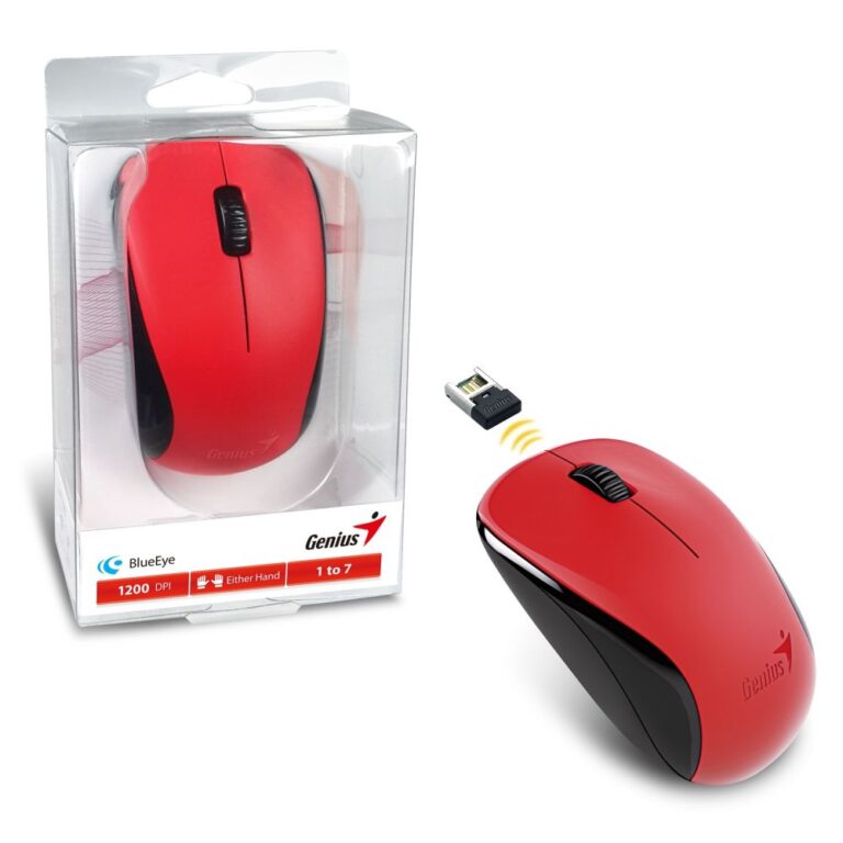 Genius NX-7000 Wireless Mouse, 2.4 GHz, 3 Buttons, Adjustable DPI