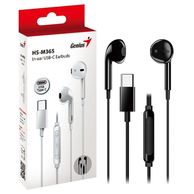 Genius USB-C In-Ear Earbuds with Mic