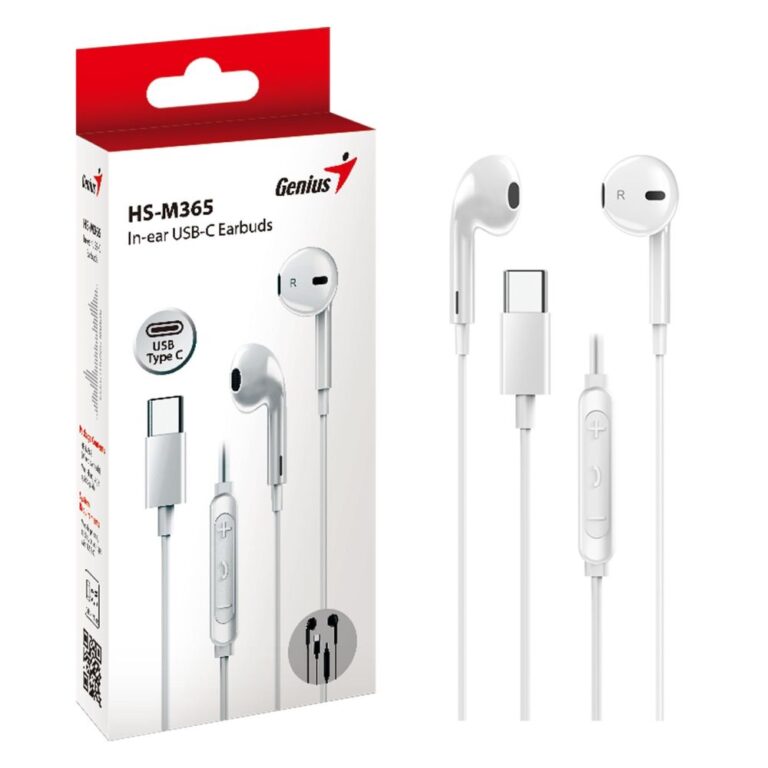 Genius USB-C In-Ear Earbuds with Mic