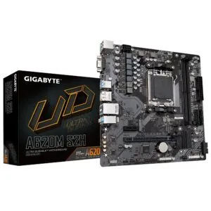 GIGABYTE A620M S2H Motherboard - AMD Ryzen 8000, DDR5, PCIe 4.0 M.2, GbE LAN
