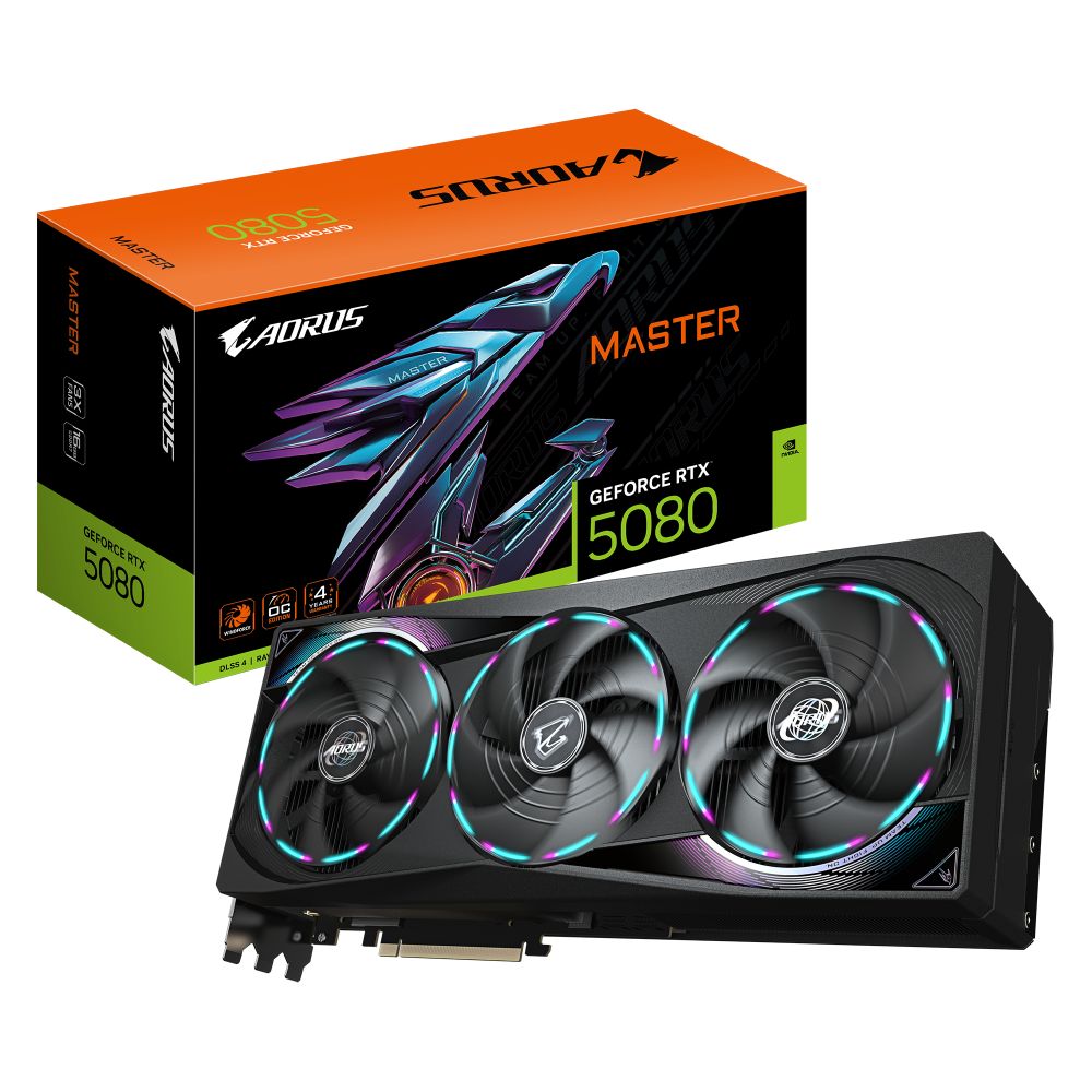 GIGABYTE AORUS RTX 5080 MASTER 16G Graphics Card
