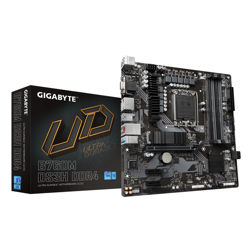GIGABYTE B760M DS3H DDR4 Motherboard for Intel 14th Gen CPUs