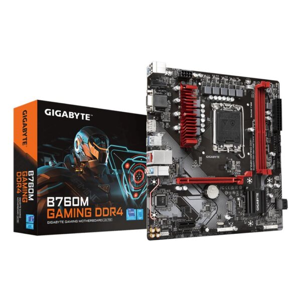 GIGABYTE B760M GAMING DDR4 Motherboard - Intel 14th Gen, 6+2+1 VRM, DDR4 5333MHz, PCIe 4.0 M.2, 2.5GbE, USB 3.2