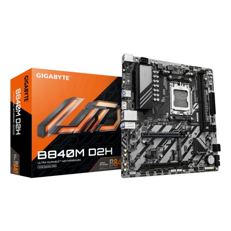 GIGABYTE B840M D2H AMD Ryzen 9000 Motherboard
