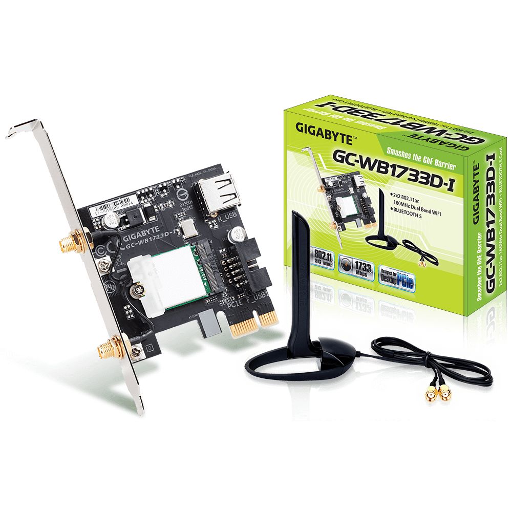 Gigabyte GC-WB1733D-I 1733 Mbit/s WLAN/Bluetooth Card