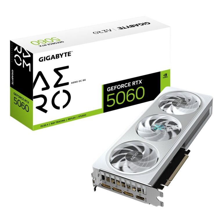 GIGABYTE GeForce RTX 5060 AERO OC 8G Graphics Card
