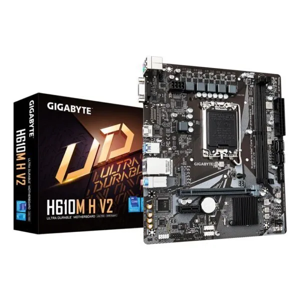 GIGABYTE H610M H V2 Motherboard - Intel 14th Gen, DDR5, PCIe 3.0 M.2