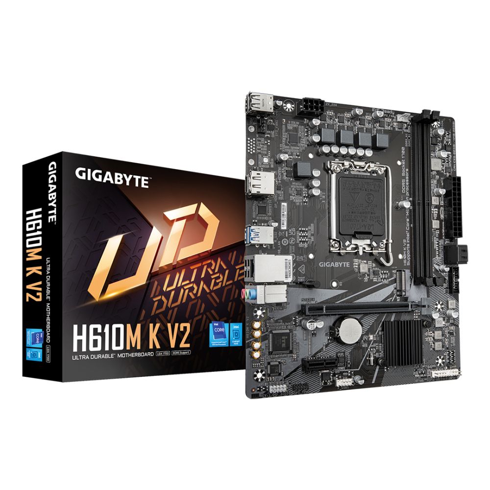 GIGABYTE H610M K V2 Motherboard with DDR5 Support