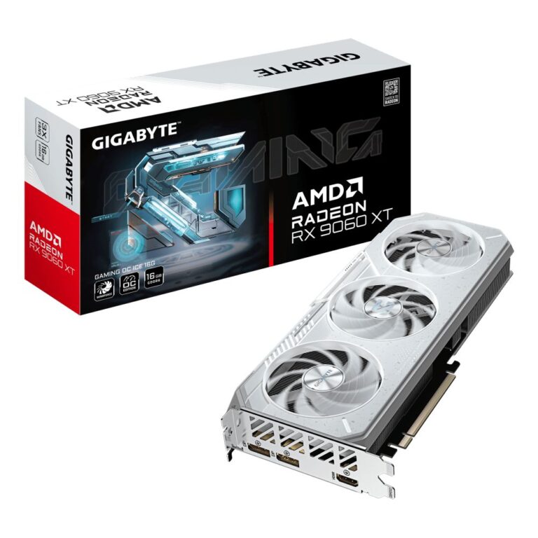 GIGABYTE Radeon RX 9060 XT OC Graphics Card - 16GB, 3320MHz, 3x Display