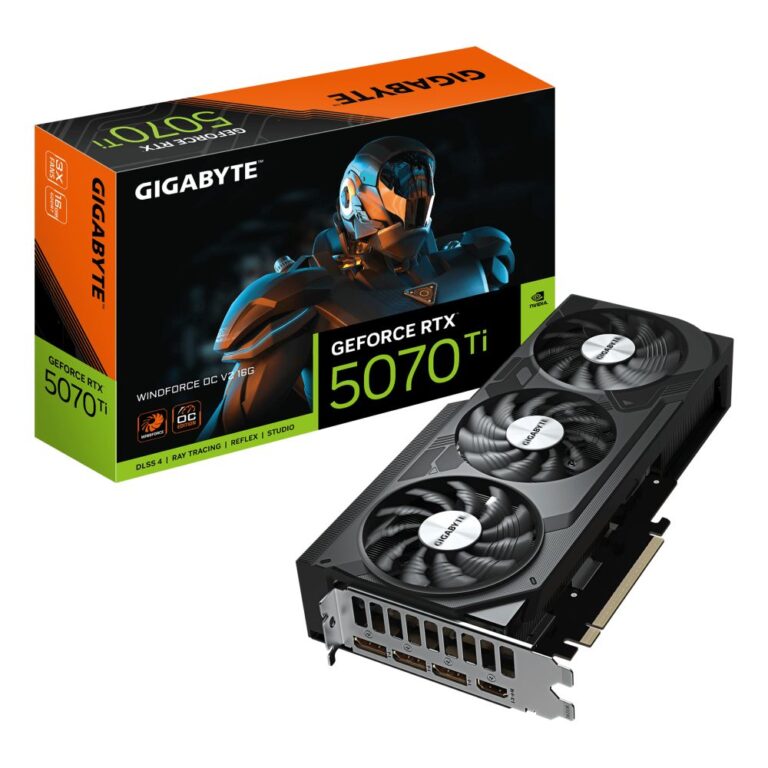 GIGABYTE RTX 5070 Ti WINDFORCE OC 16GB Graphics Card