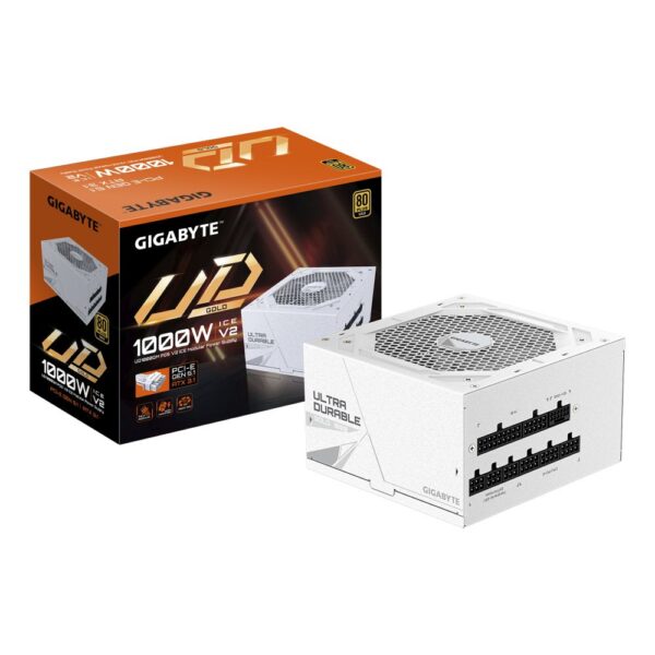 GIGABYTE UD1000GM PG5 V2 ICE PSU - PCIe Gen 5.1, 80+ Gold, Modular