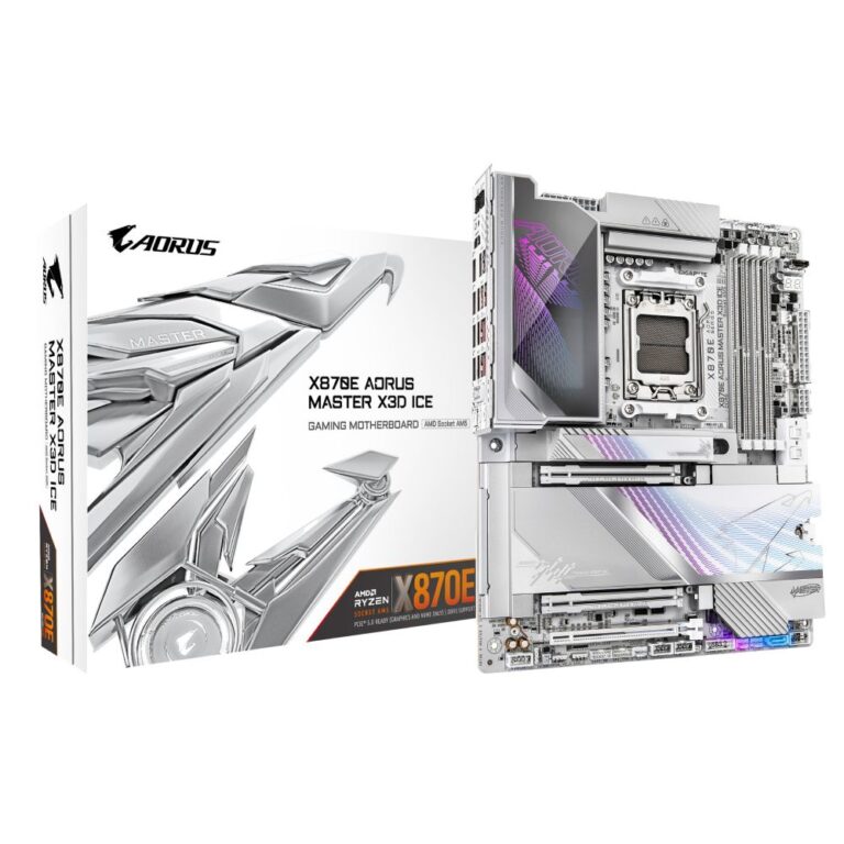 GIGABYTE X870E AORUS MASTER X3D ICE Motherboard