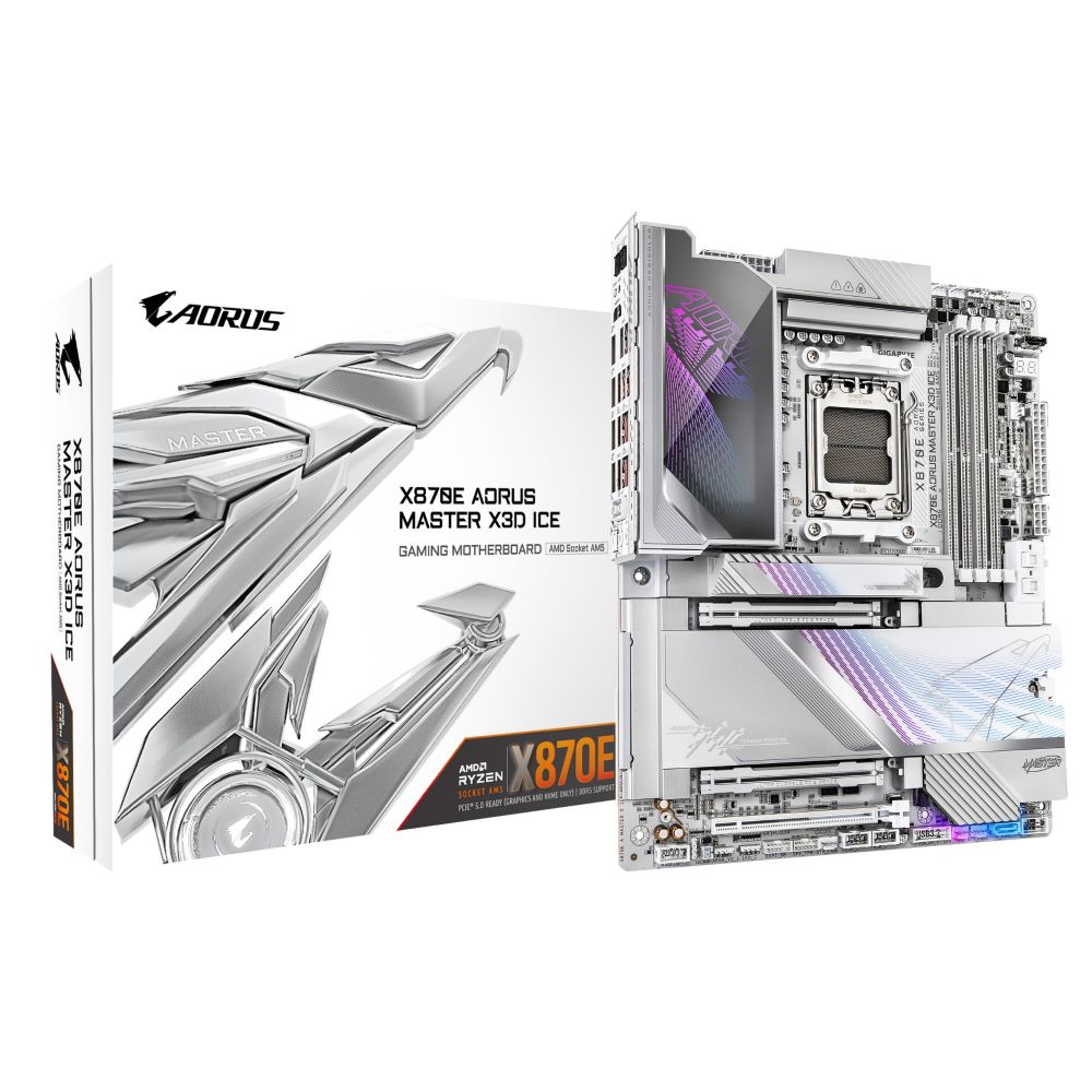 GIGABYTE X870E AORUS MASTER X3D ICE Motherboard