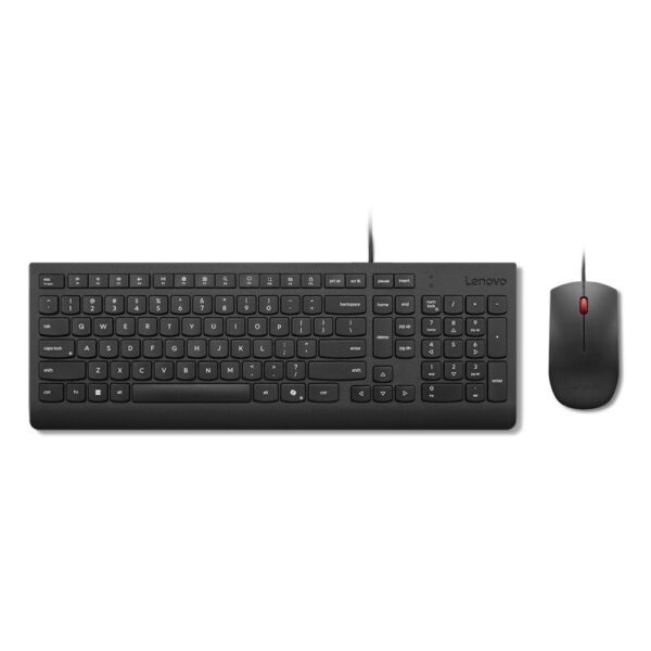 Lenovo Essential Wired Keyboard & Mouse Combo - Black