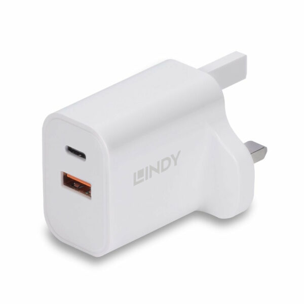 Lindy 30W USB Type A & C Charger