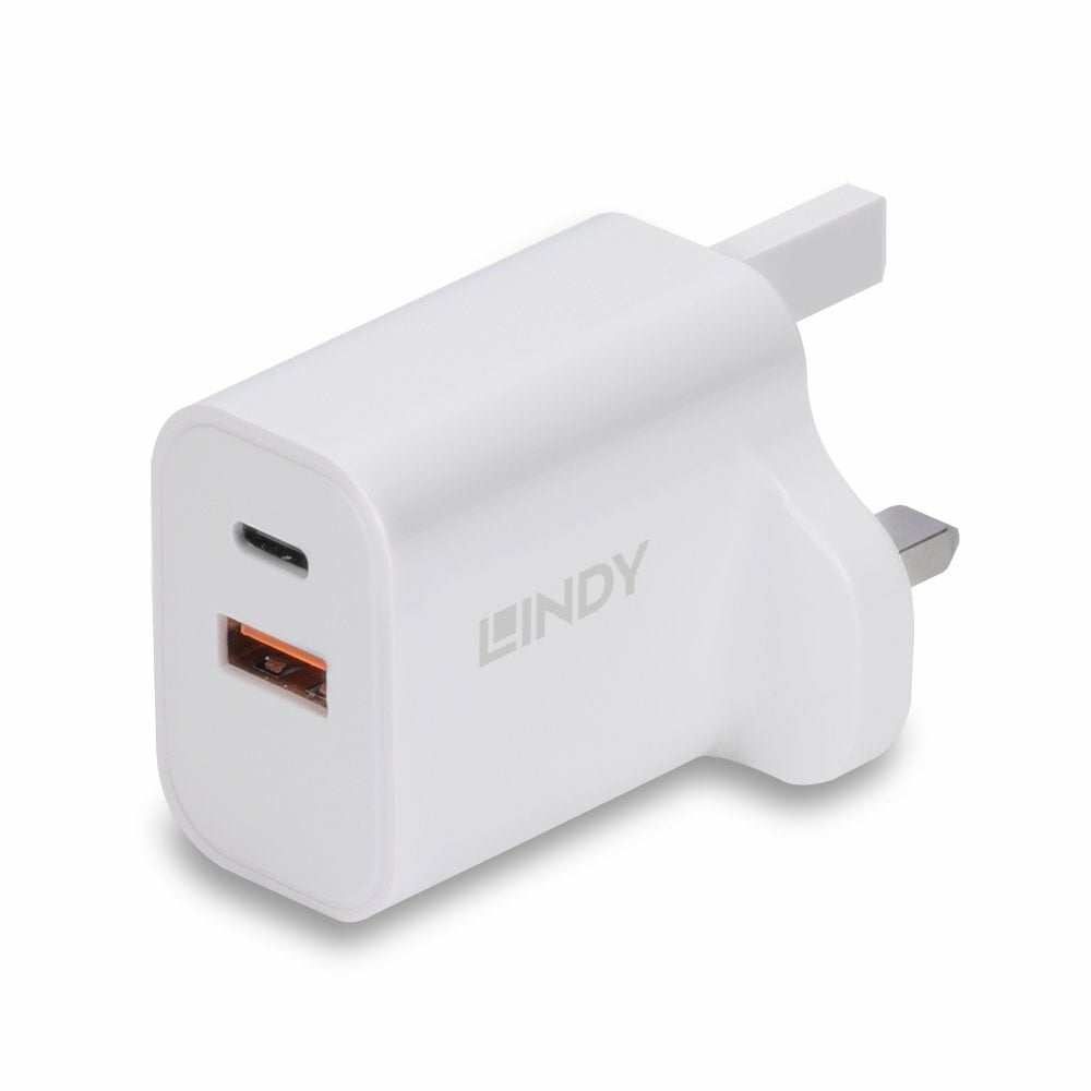 Lindy 30W USB Type A & C Charger