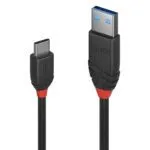 Lindy USB 3.2 Type A to C Cable, 0.5m, Black