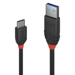 Lindy USB 3.2 Type A to C Cable, 0.5m, Black