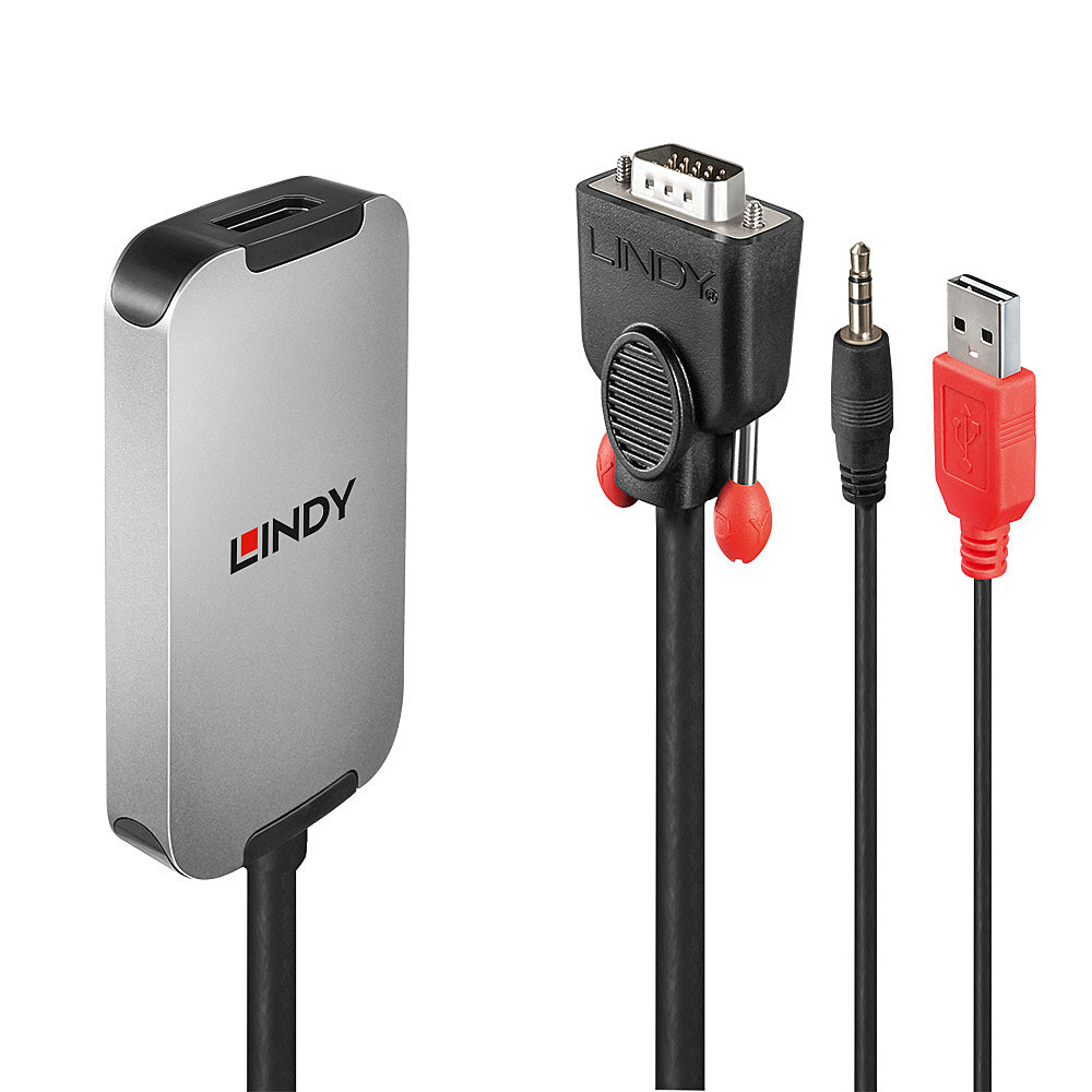Lindy VGA to DisplayPort Converter