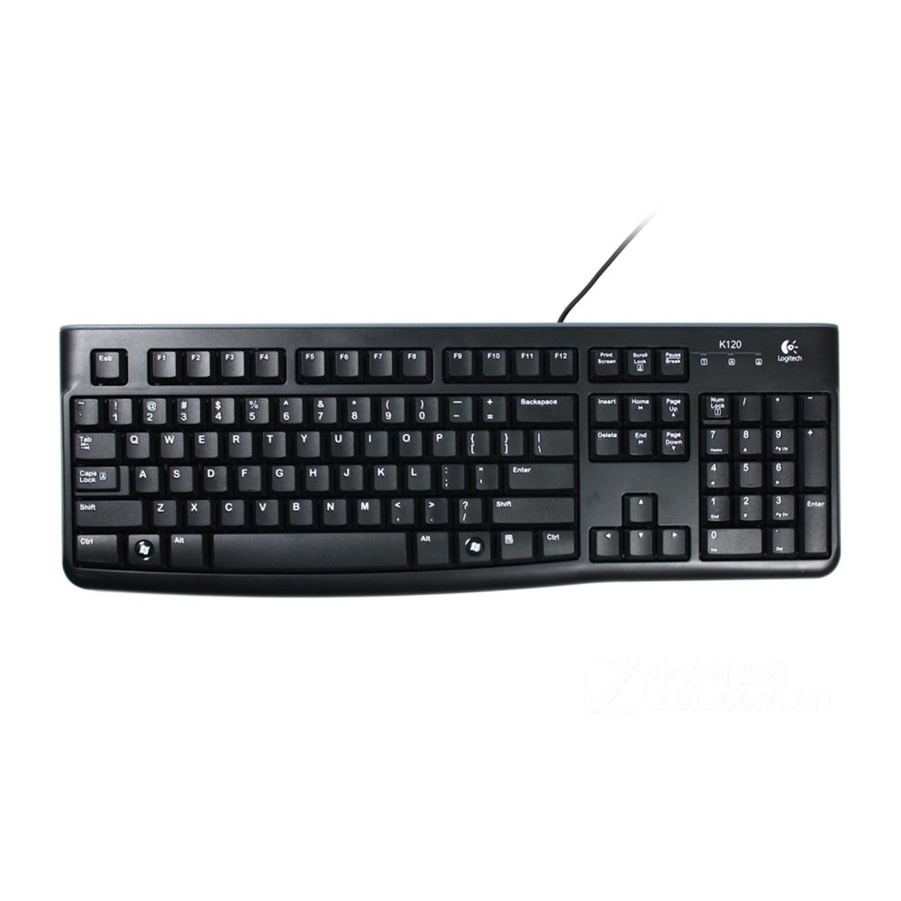 Logitech K120 USB Wired Keyboard Black