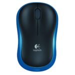 Logitech M185 Wireless Mouse, 12-Month Battery Life, 1000 DPI, Ambidextrous, Black and Blue