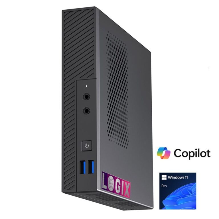 LOGIX Intel i5 Mini PC with 16GB RAM, 500GB SSD, Windows 11 Pro