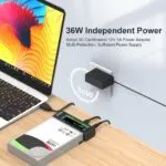 MAIWO K10635N Dual Bay USB-C Hard Drive Enclosure