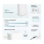 Mercusys 4G+ Cat6 AC1200 Router