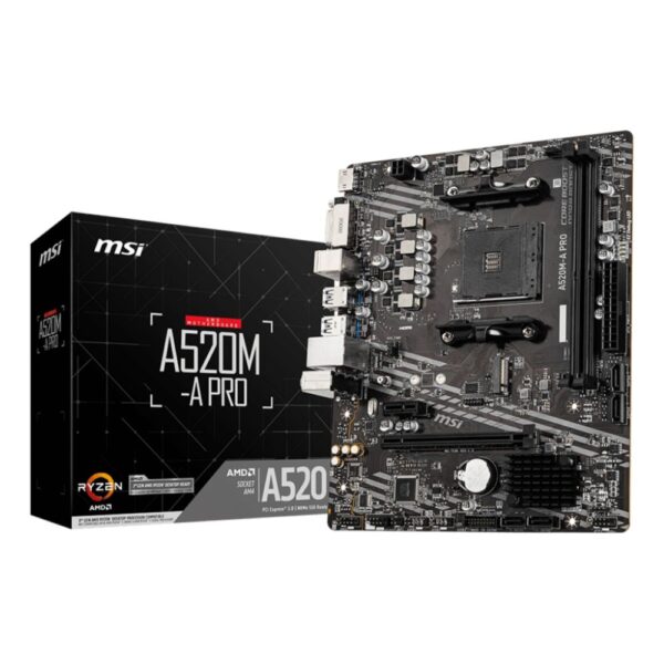 MSI A520M-A PRO AMD AM4 micro ATX motherboard