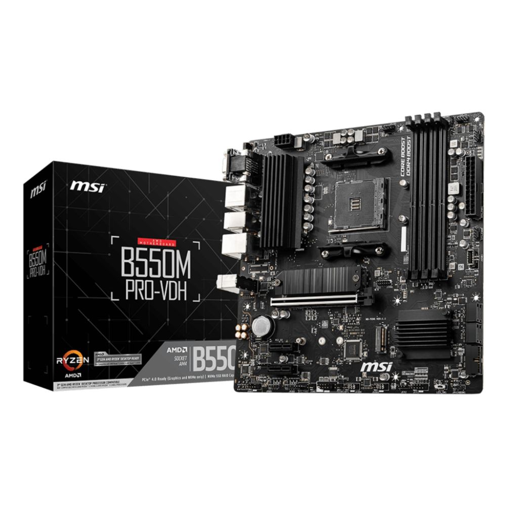 MSI B550M PRO-VDH Micro ATX Motherboard