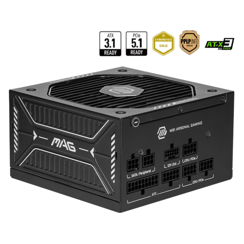 MSI MAG A650GL PCIE5 Power Supply 650W Black