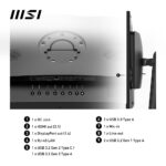 MSI Pro AP242P i7 14700 All-in-One PC with 23.8" IPS Display