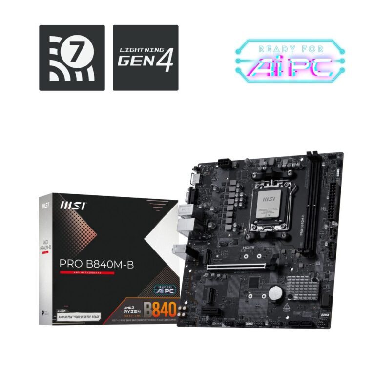 MSI PRO B840M-B AM5 Micro ATX Motherboard