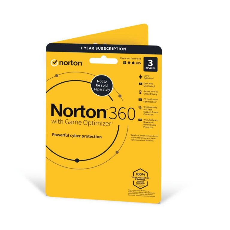 Norton 360 2022 Antivirus 3 Devices 1 Year