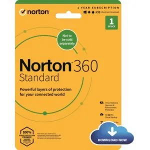 Norton 360 Standard 2022 - 1 Device, 1 Year, VPN & Cloud Storage