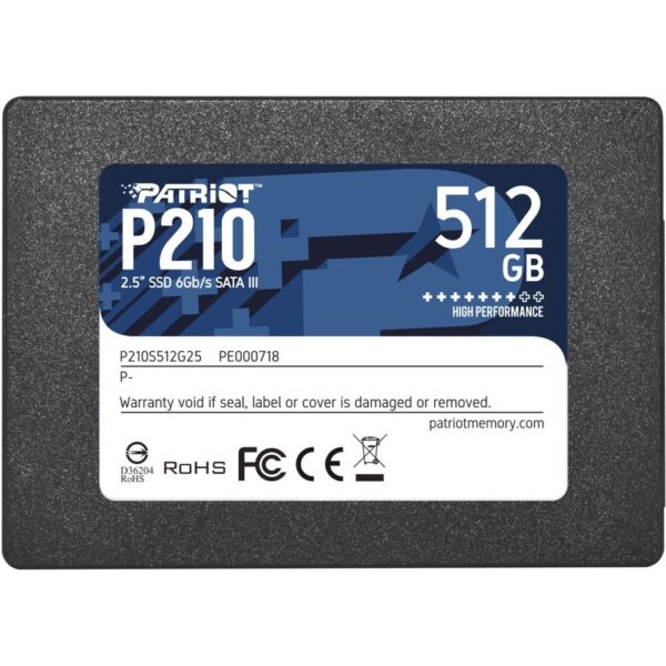 Patriot Memory P210 512GB SATA III SSD