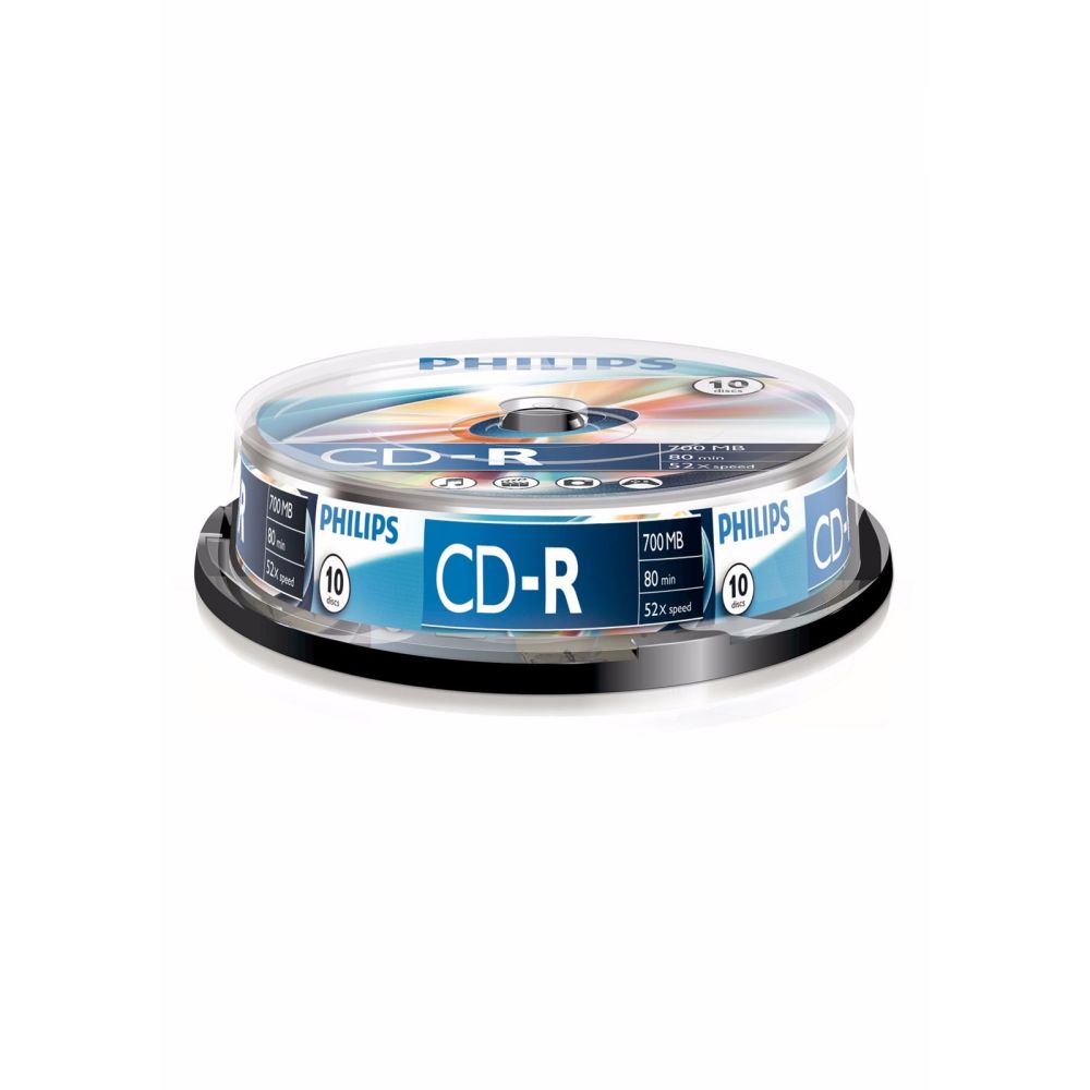 Philips 52X CD-R 10-Pack Spindle