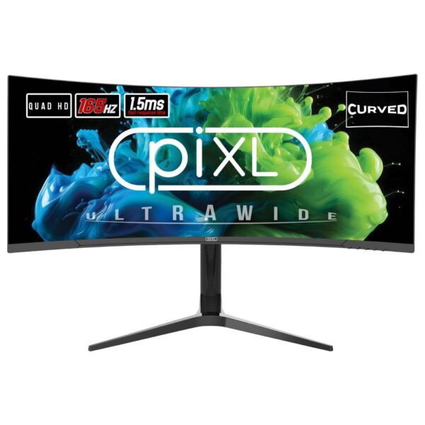 piXL 34" Ultrawide Gaming Monitor 165Hz 1.5ms 3440x1440