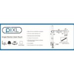 piXL Single Arm Monitor Mount 27" Black