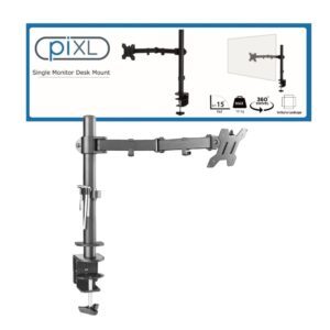 piXL Single Arm Monitor Mount 27" Black