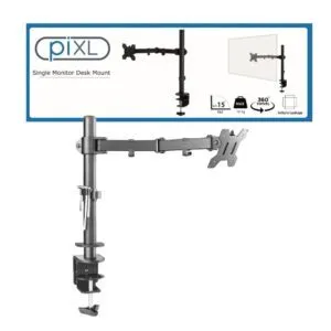 piXL Single Arm Monitor Mount 27" Black