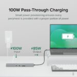 Plugable 11-in-1 USB-C Hub with 100W Pass-through