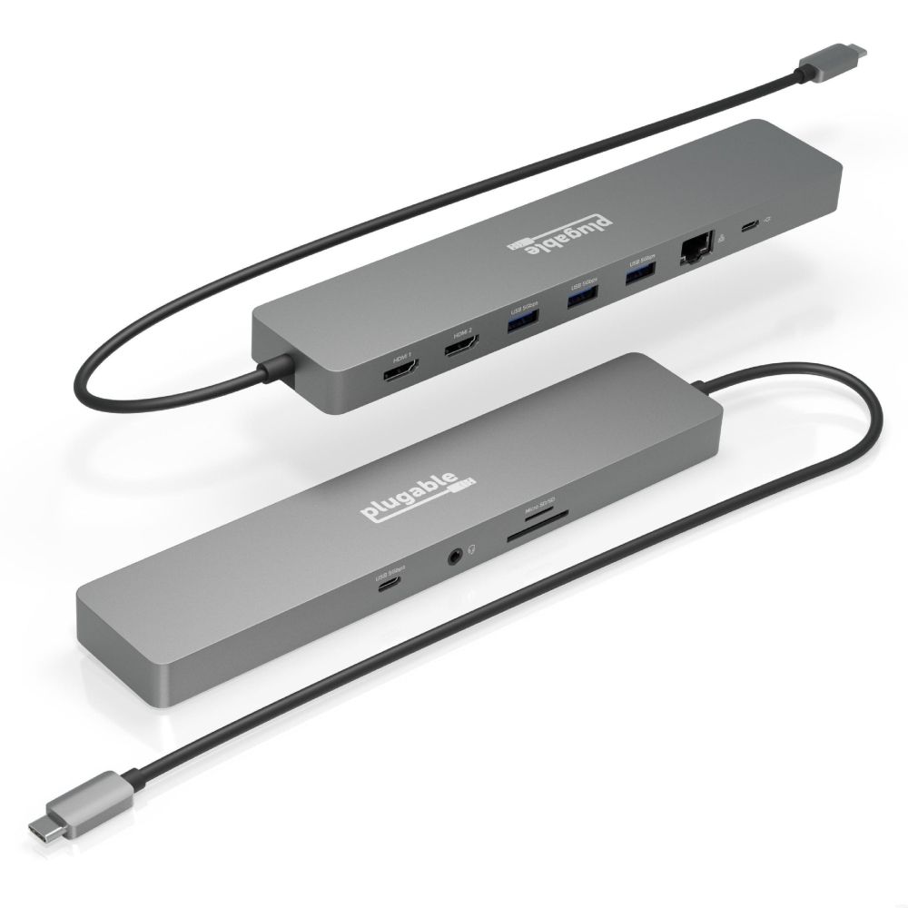 Plugable 11-in-1 USB-C Hub with 100W Pass-through