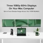 Plugable 14-in-1 USB-C Docking Station with 4x HDMI