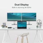 Plugable 7-in-1 USB-C Docking Station Dual Monitor