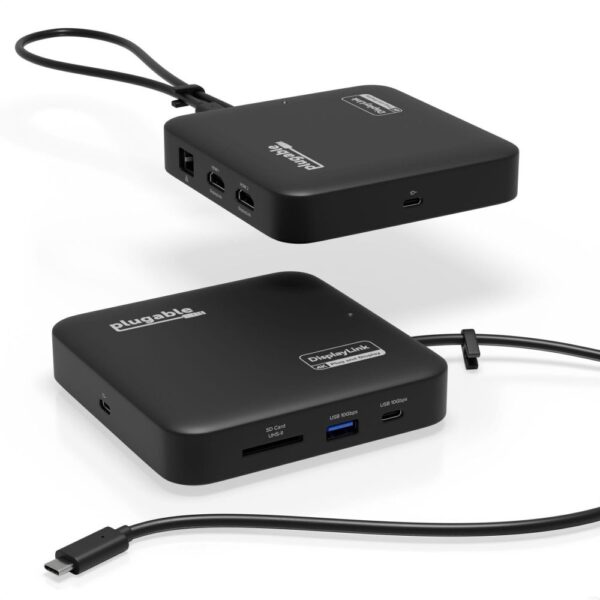 Plugable 7-in-1 USB-C Docking Station Dual Monitor